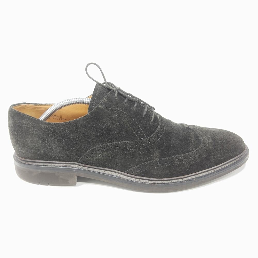 Heschung Cleome Brown Suede Wingtip Oxfords France 8.5 US 11 Lace-Up